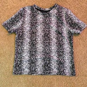 Cotton snake skin shirt
